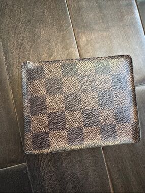 Louis Vuitton Damier Ebene Bifold Wallet Men’s Brown